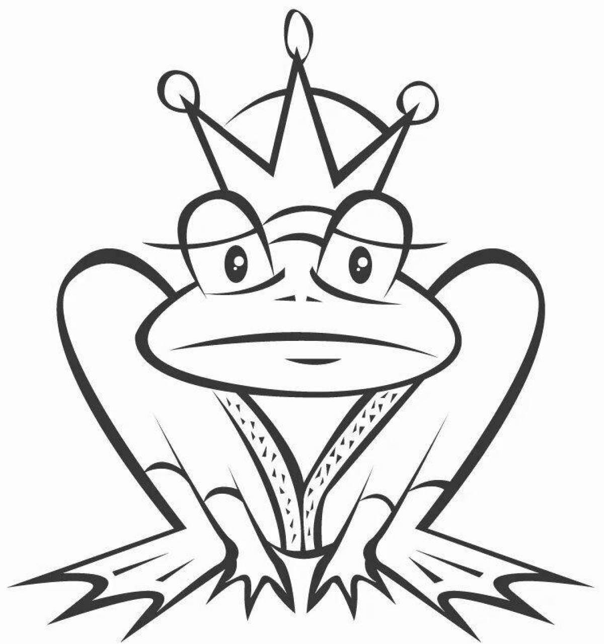 Экзотическая раскраска принцесса лягушка сказка