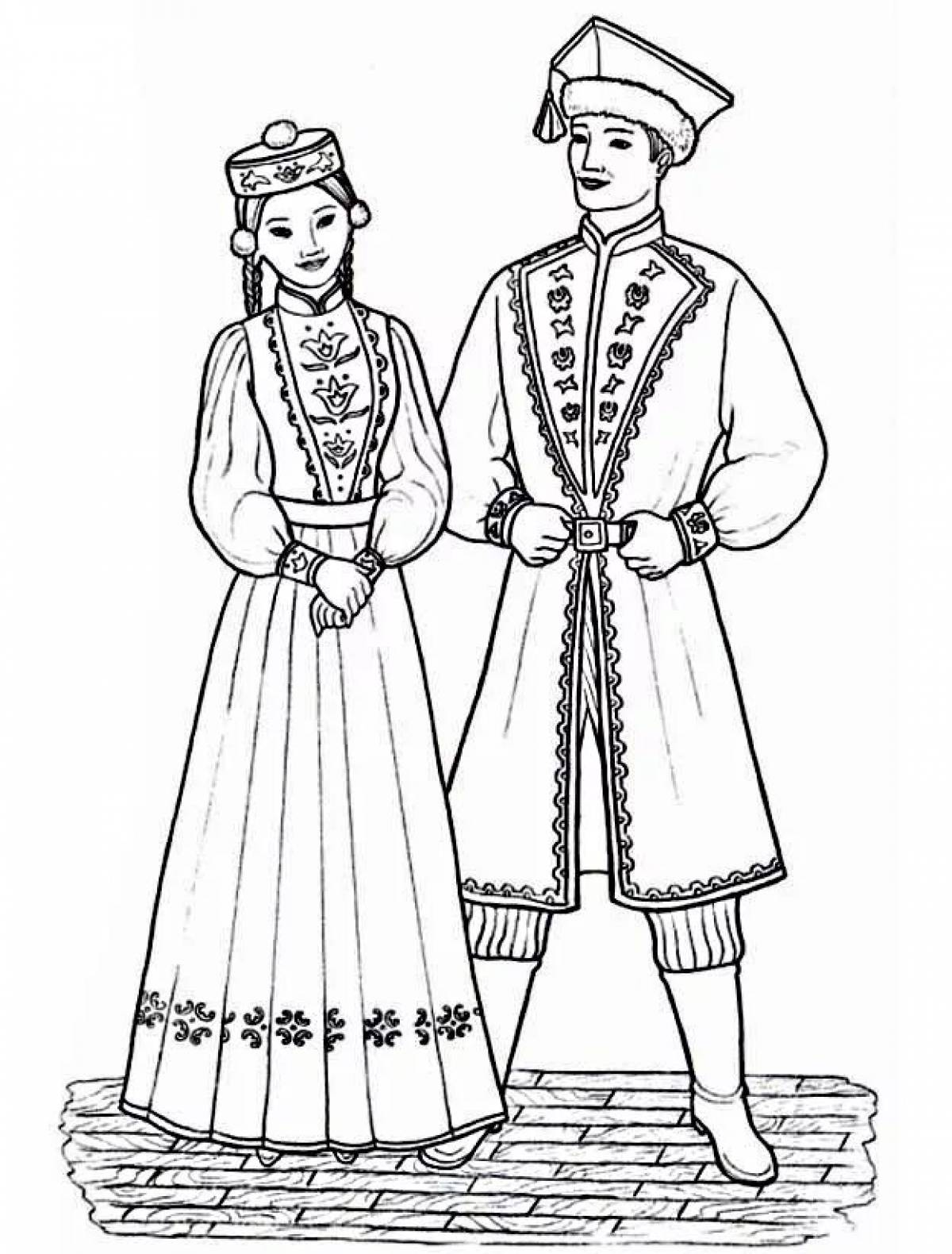 Tatar folk costume #1