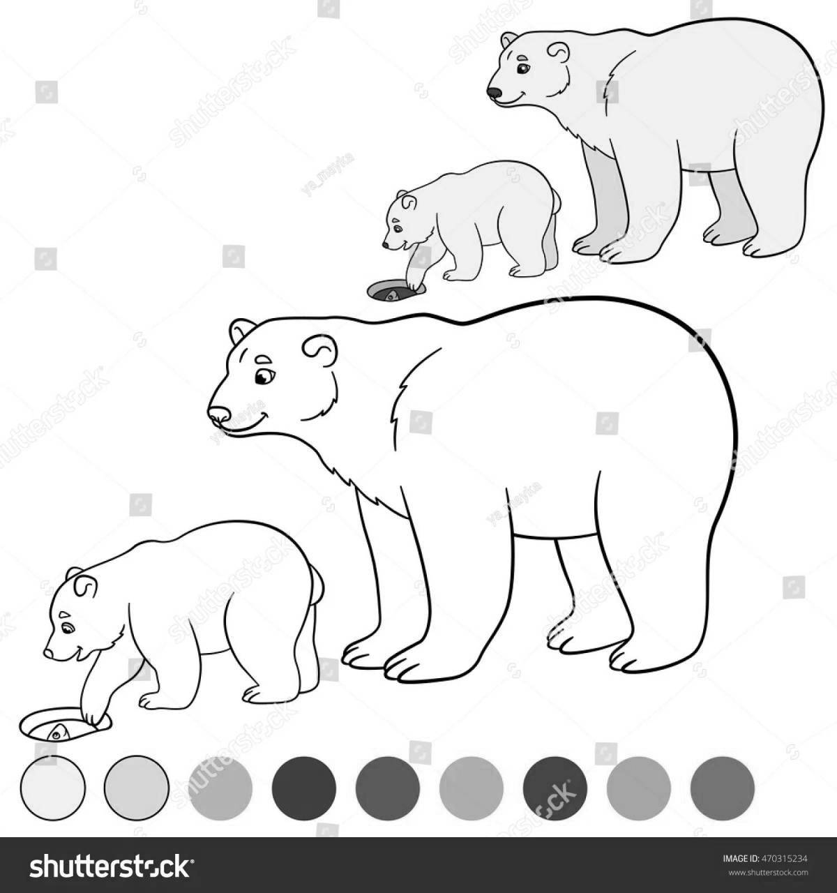 Tempting coloring animals of the north