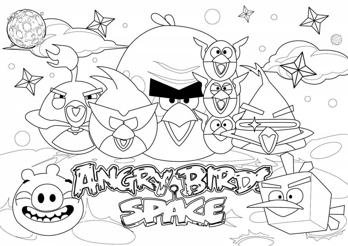 Live coloring of angry birds