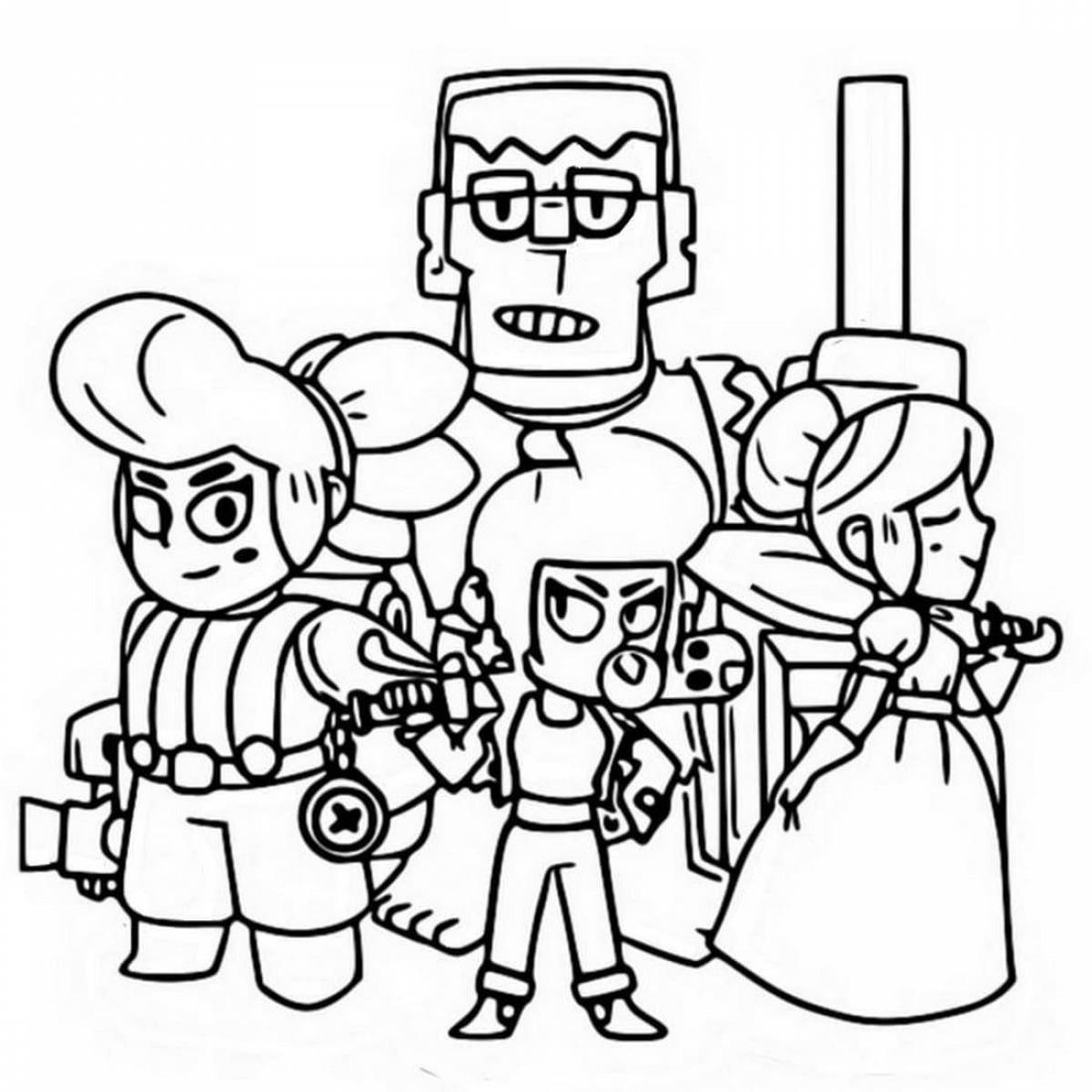 Brawl stars amazing coloring pages