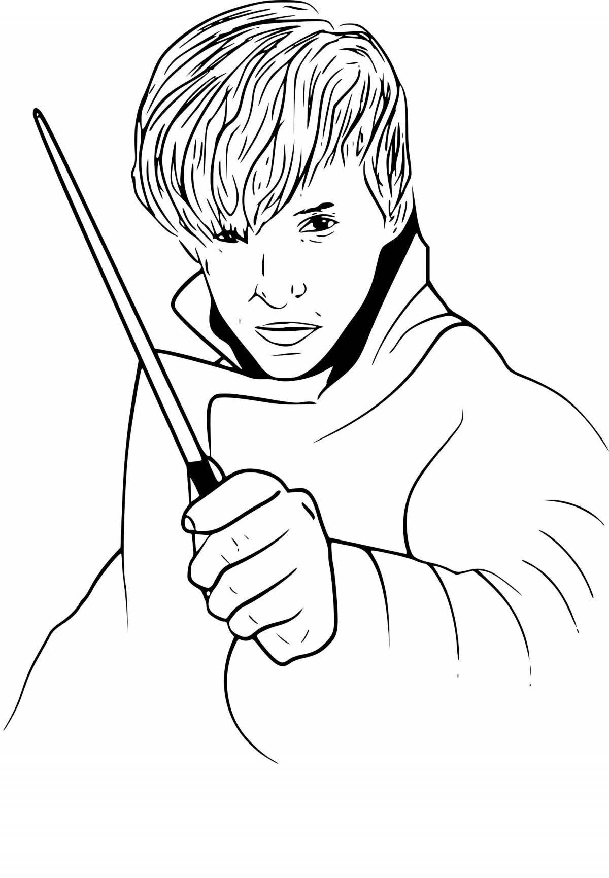 Draco Malfoy's intriguing Harry Potter coloring book