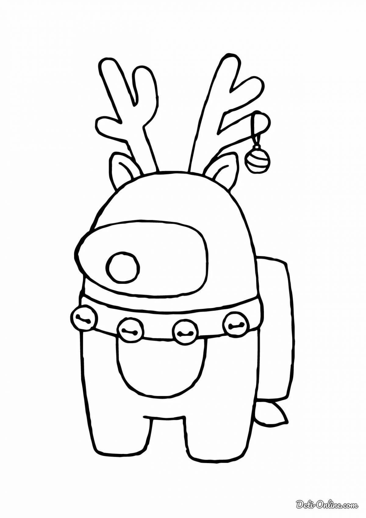 Amangas playful coloring page