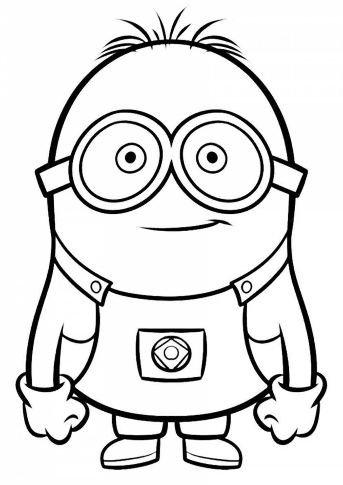 Outstanding minion coloring book for kids