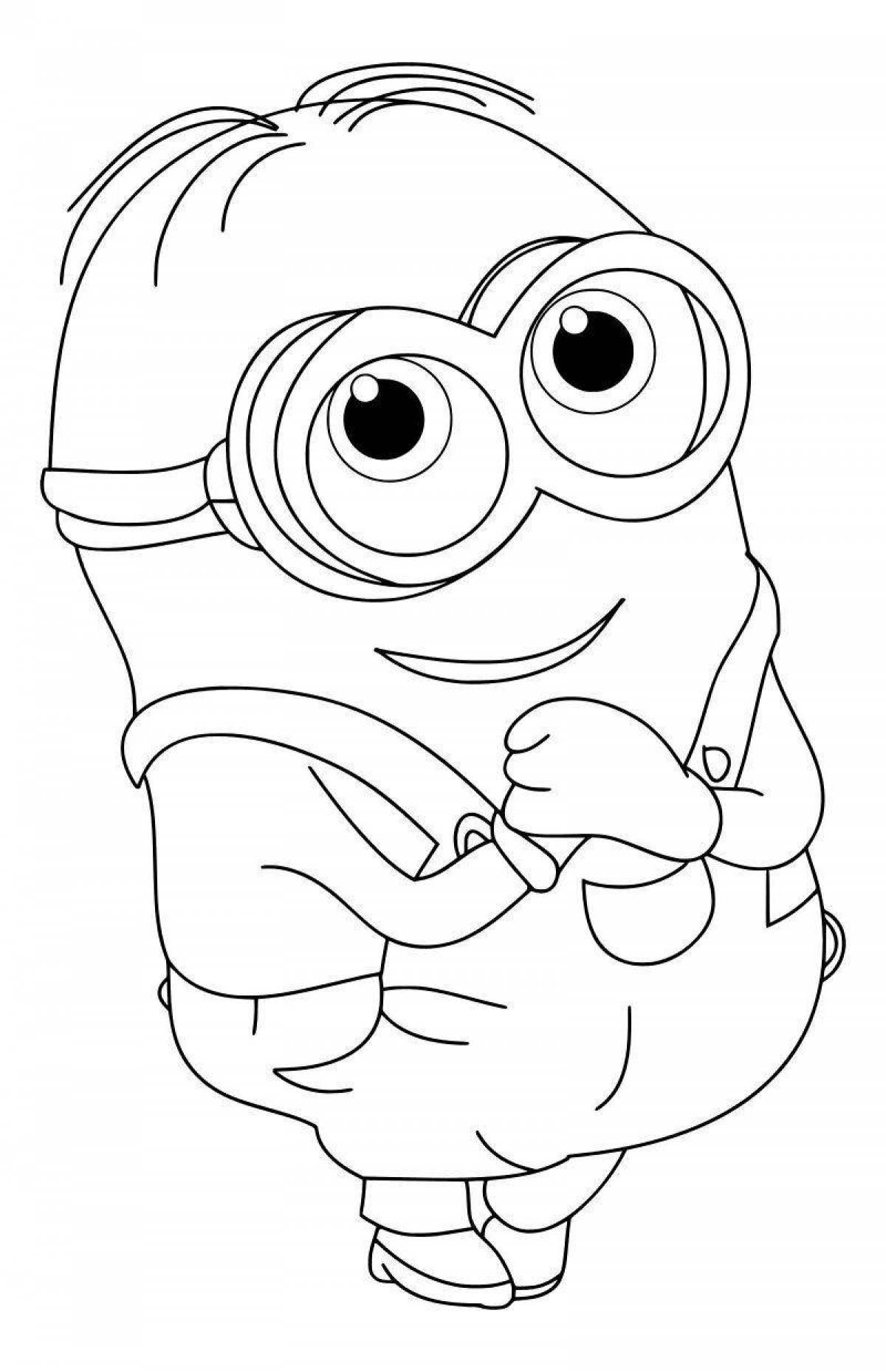 Amazing minion coloring book for kids