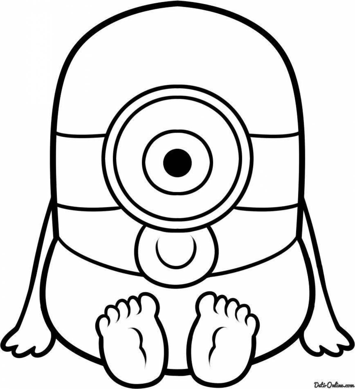 Incredible minion coloring book for kids