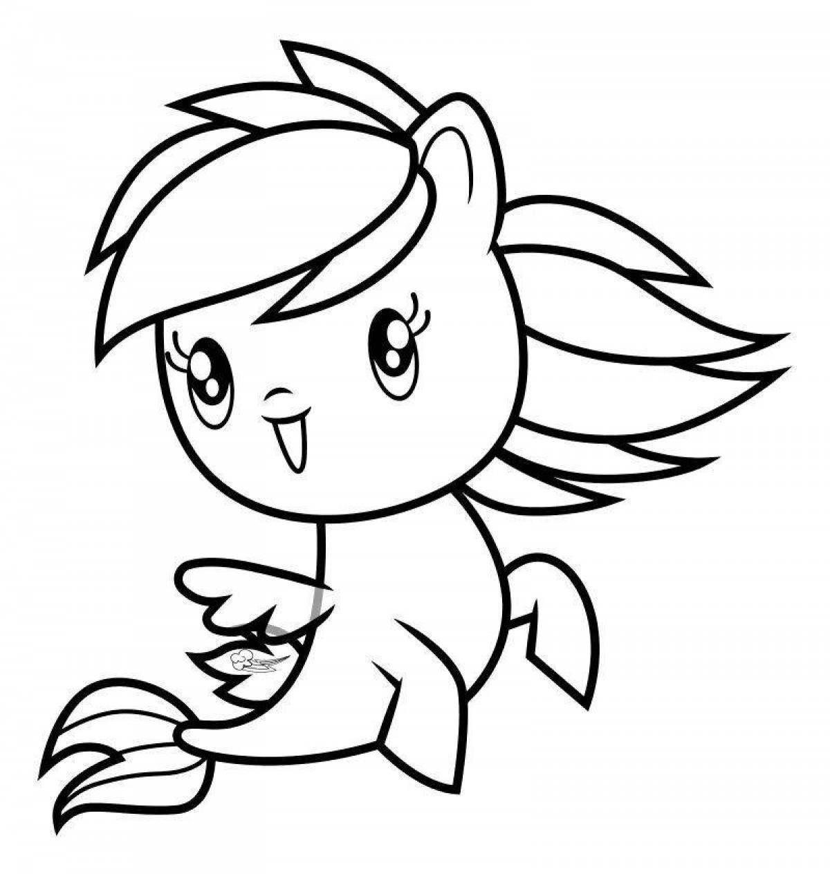 My little pony rainbow dash coloring book