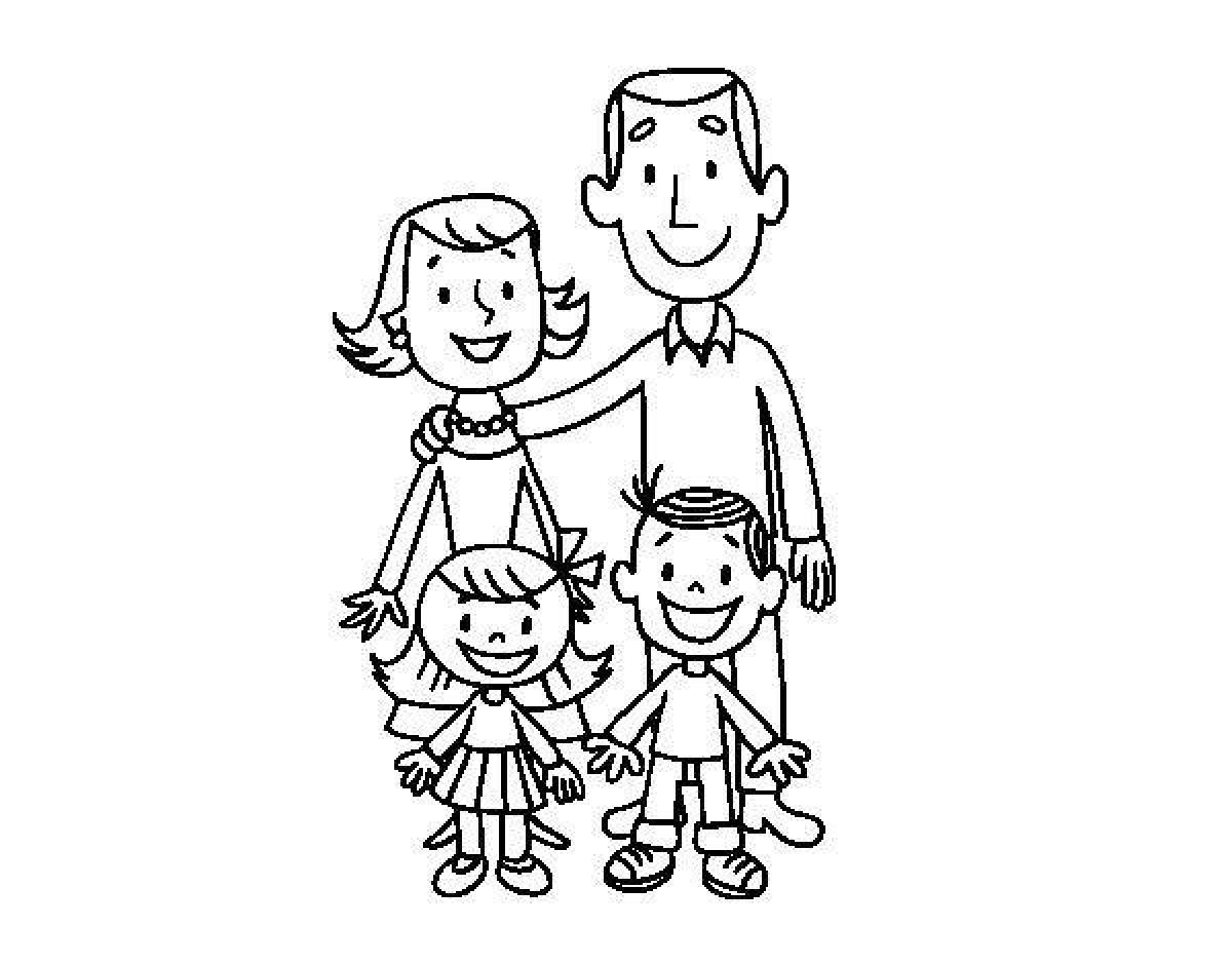 Год семьи 2024 распечатать. Раскраска семья. Раскраска дети и родители. Рисунок семьи из 4 человек. Раскраска семья из 4 человек.