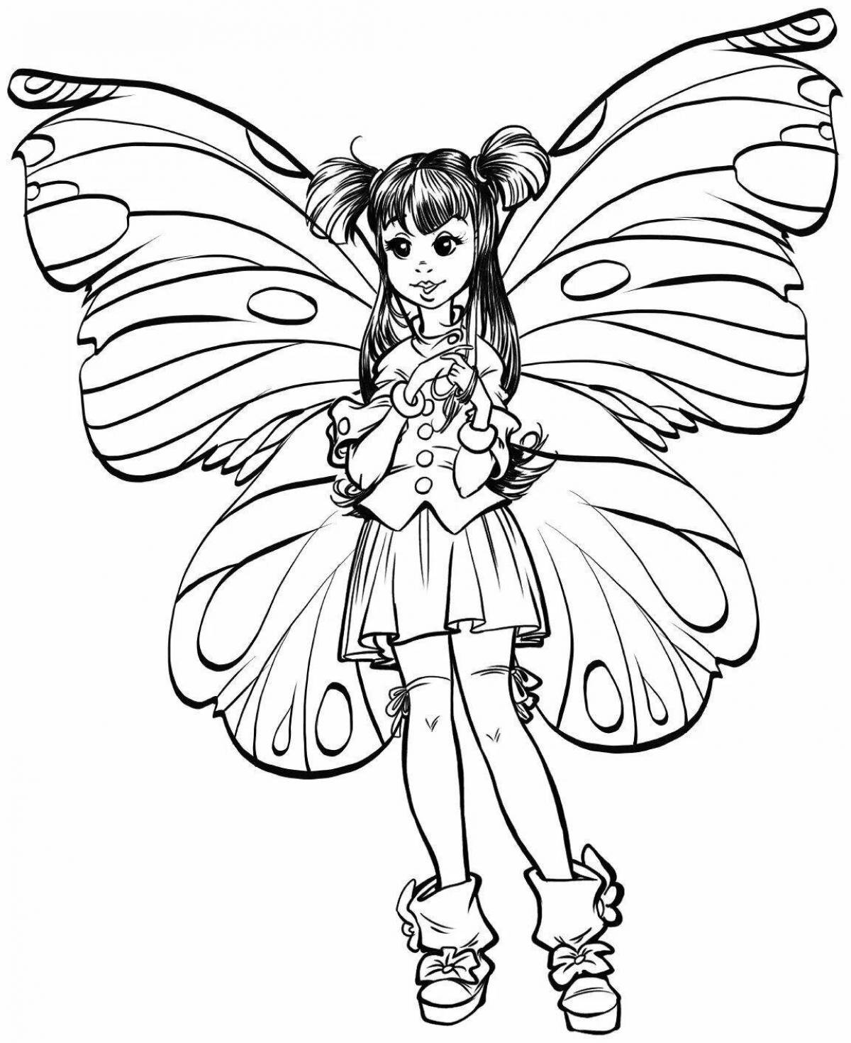 Exotic coloring page magic page