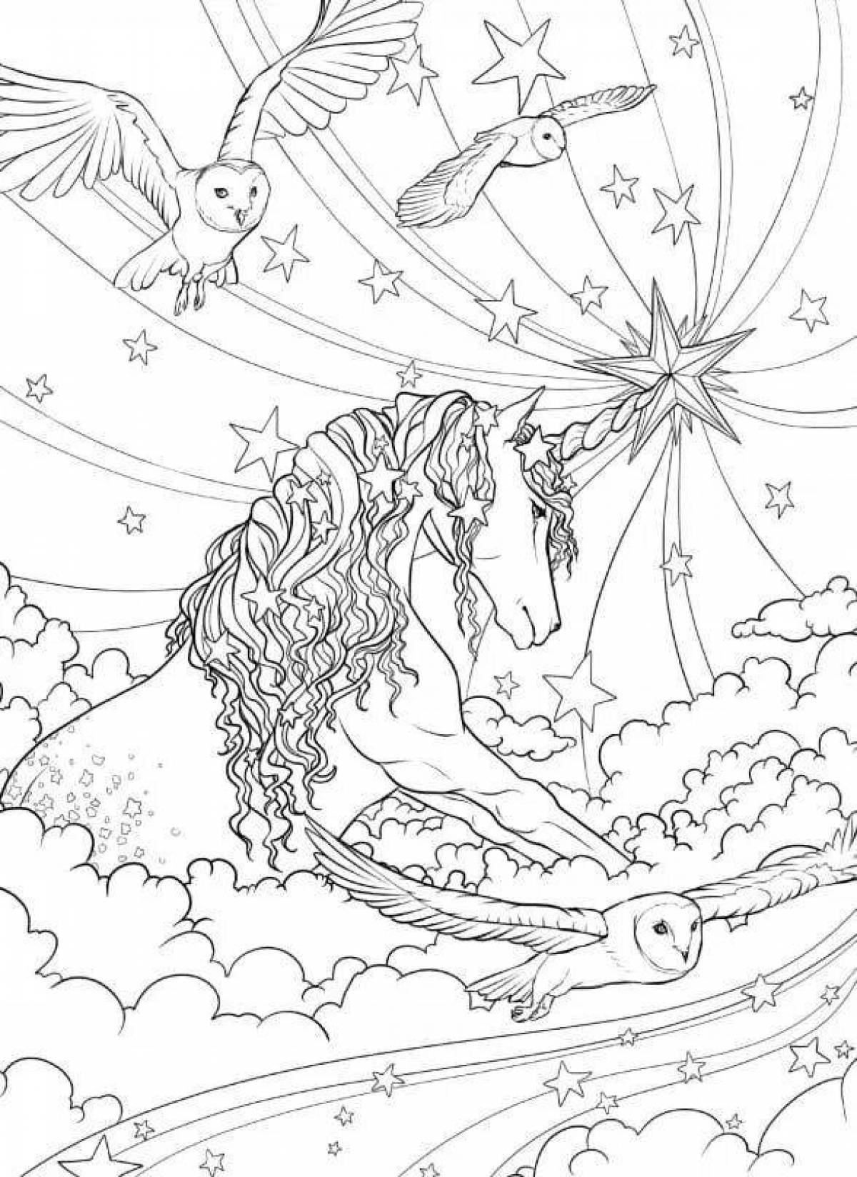 Amazing coloring page magic page