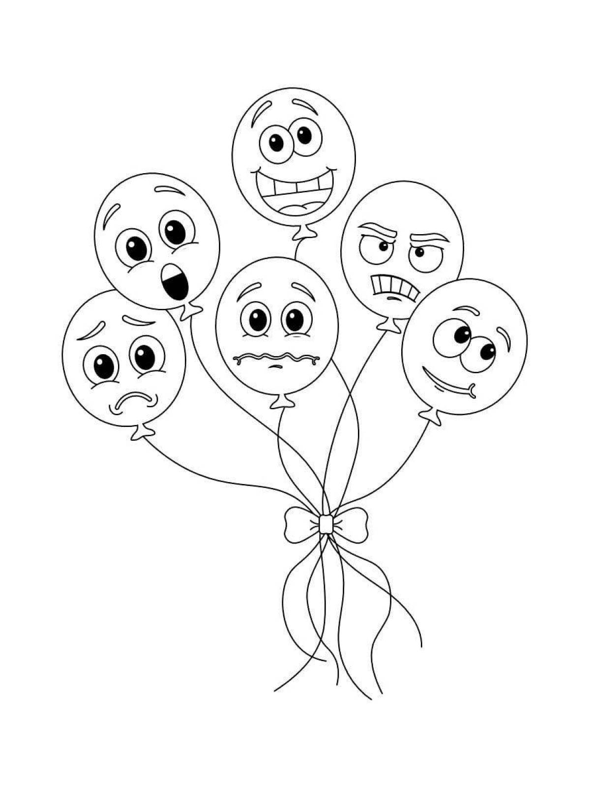 Exciting emotion coloring pages for kids