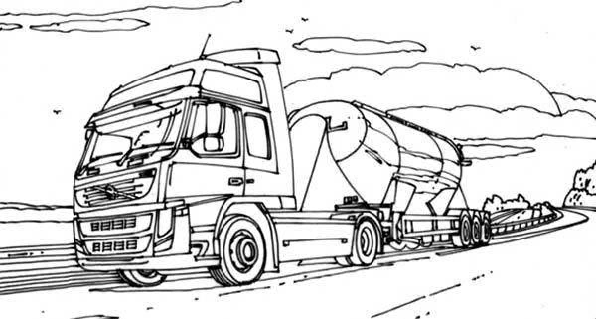 Coloring book sweet truckers
