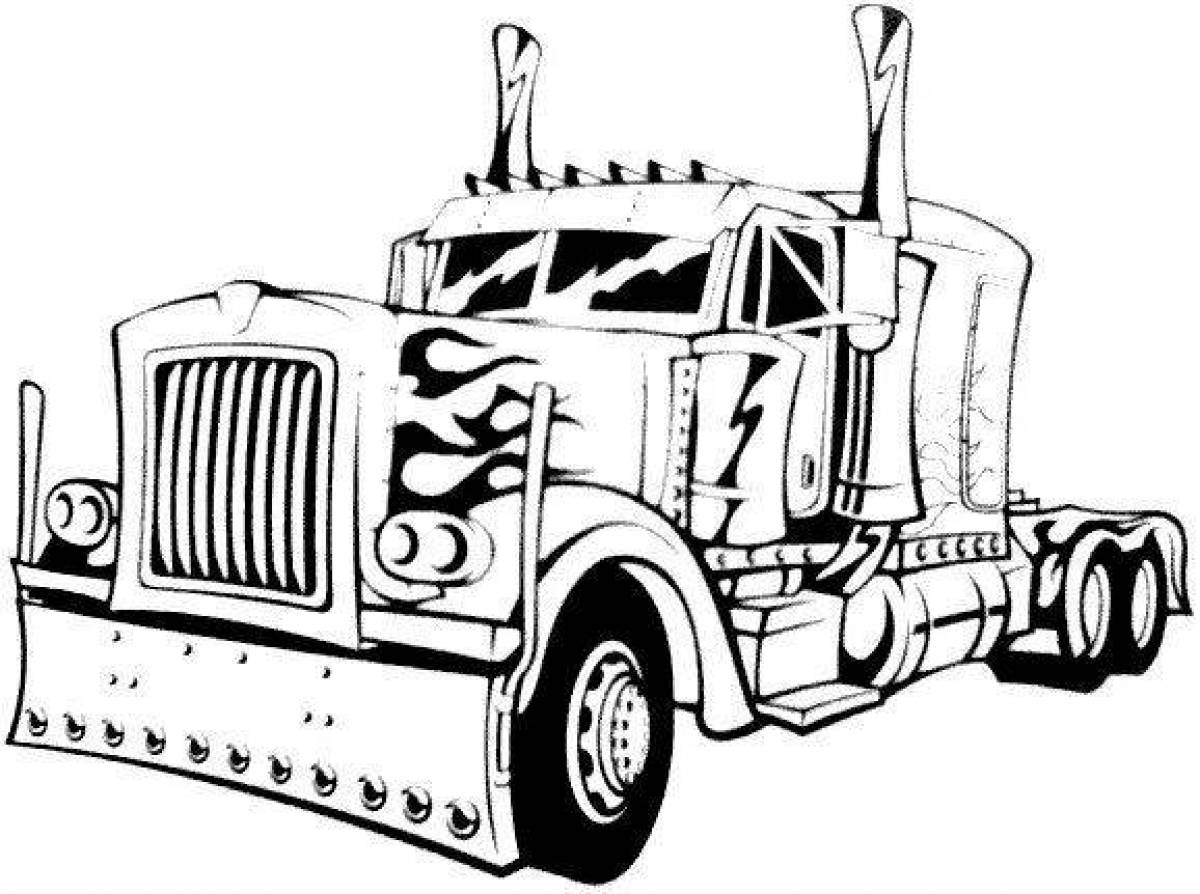 Coloring book marvelous truckers