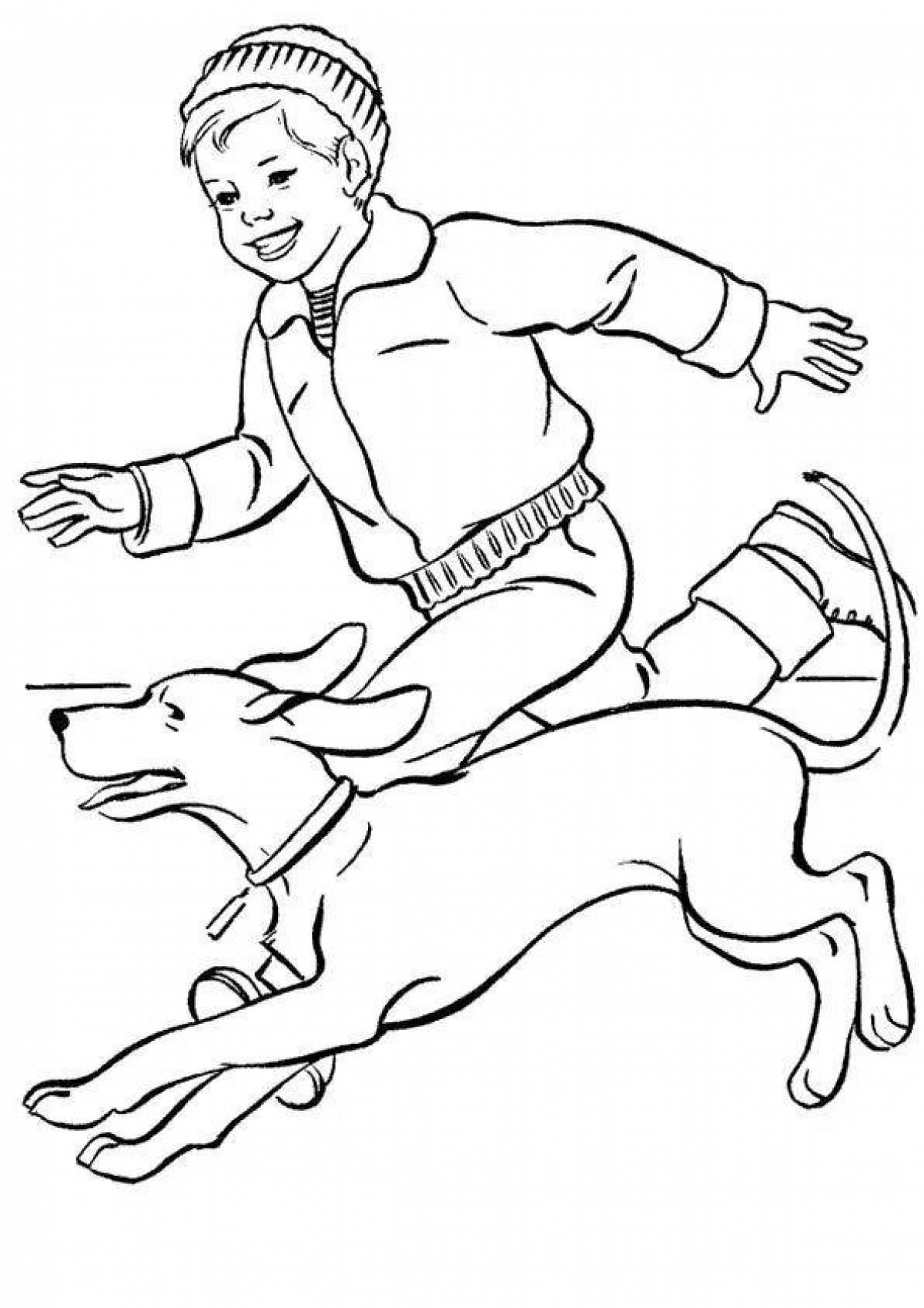 Animated charan coloring book