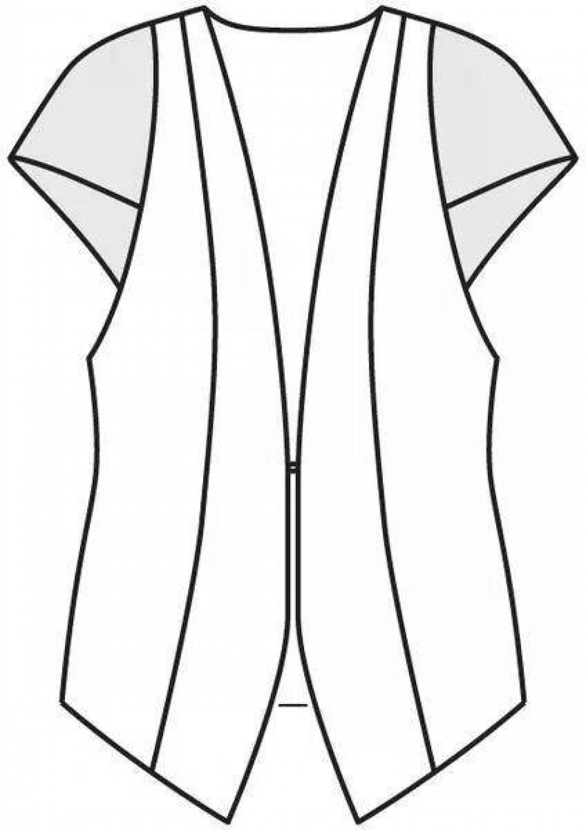 Amazing camisole coloring page