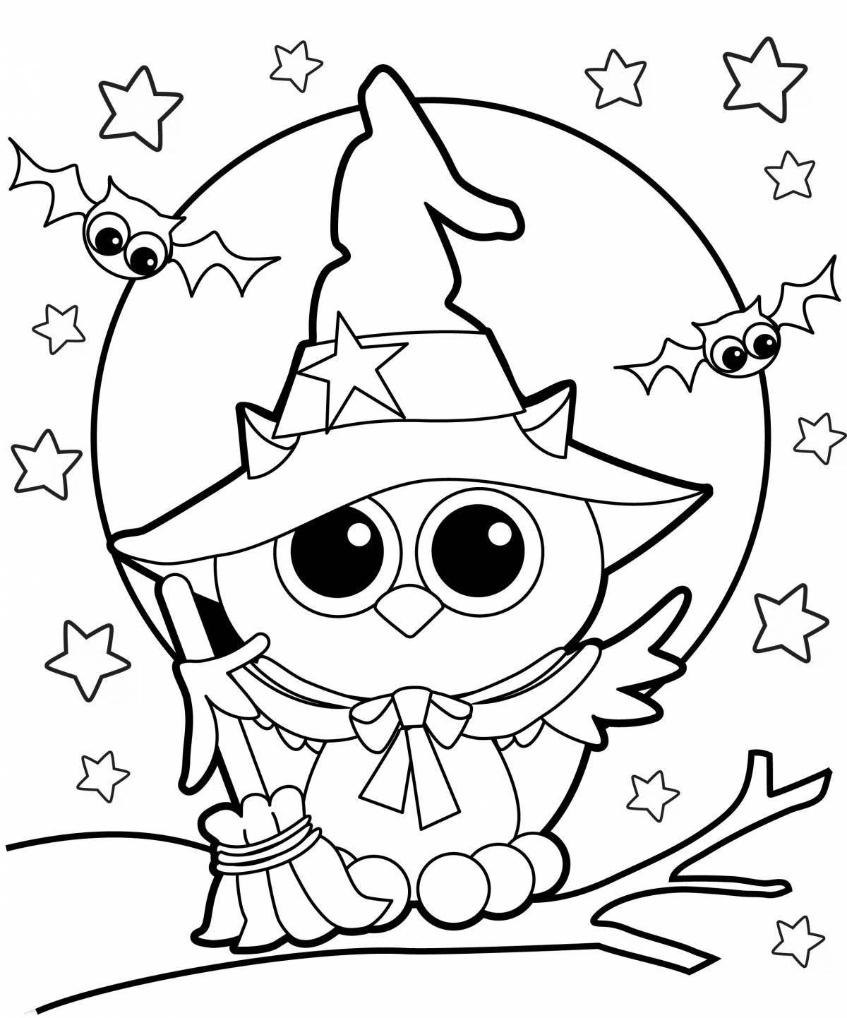 Color-glowing coloring original