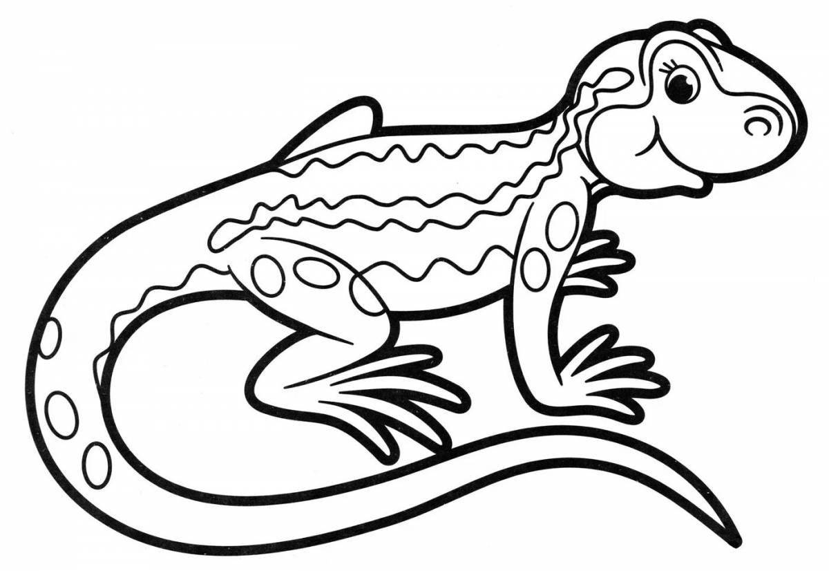 Animated reptile coloring pages