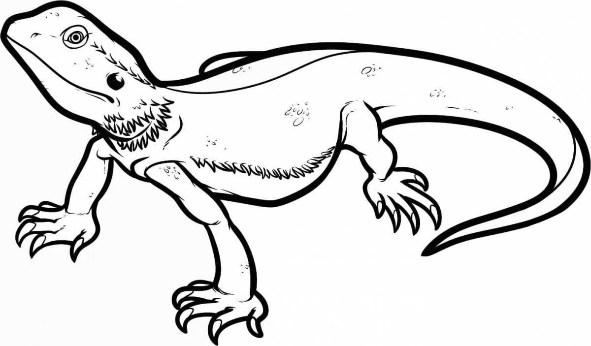 Fun coloring pages of reptiles
