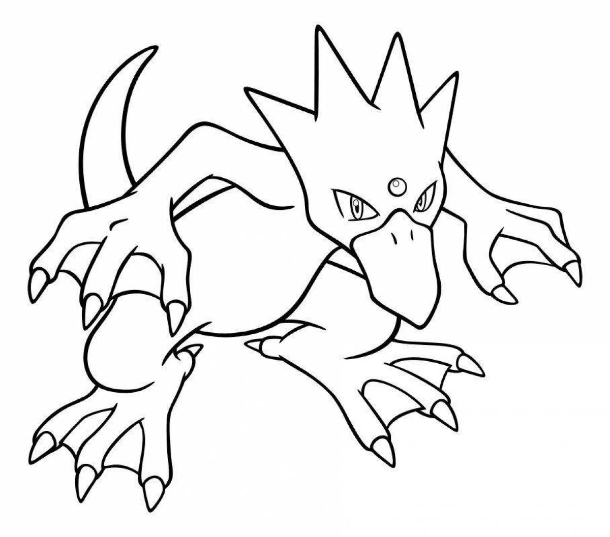 Intriguing Pokemon coloring book