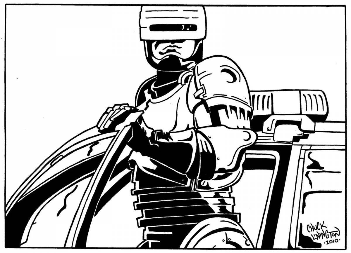 Coloring bright robocop