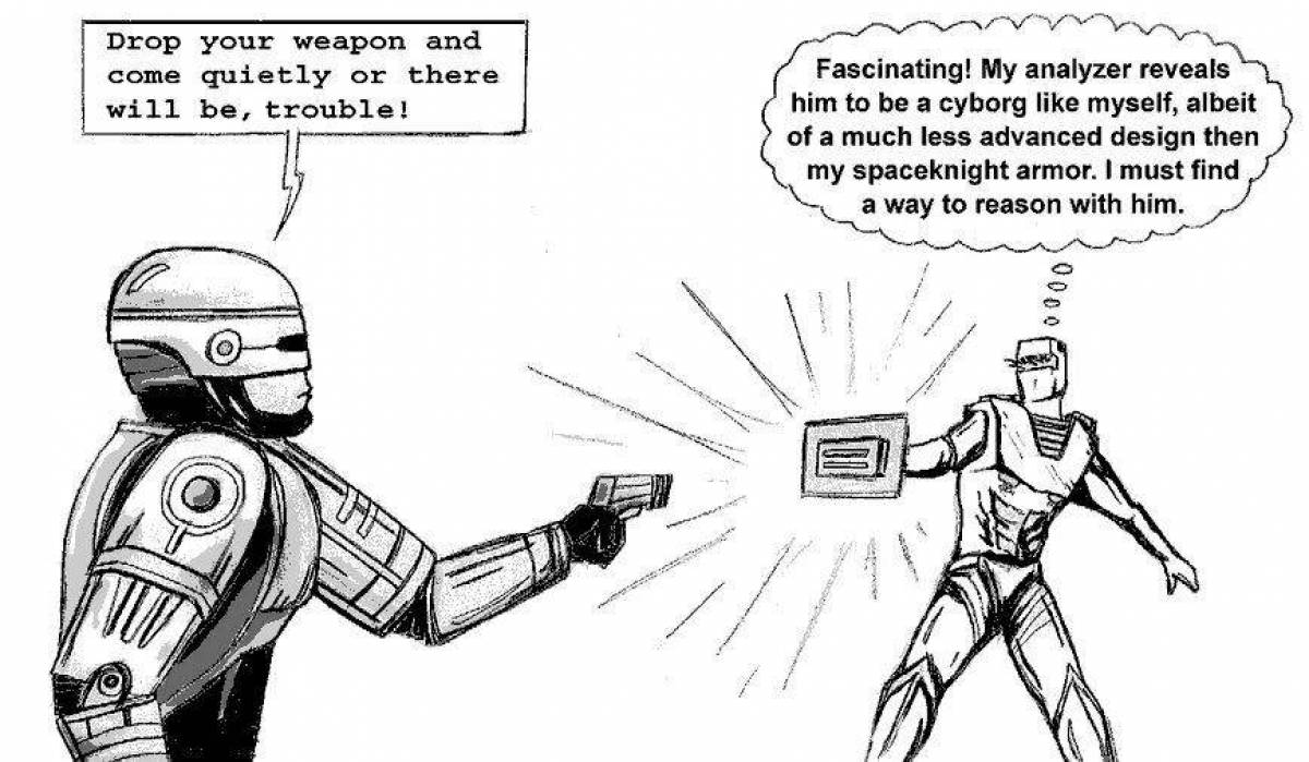 Robocop awesome coloring book