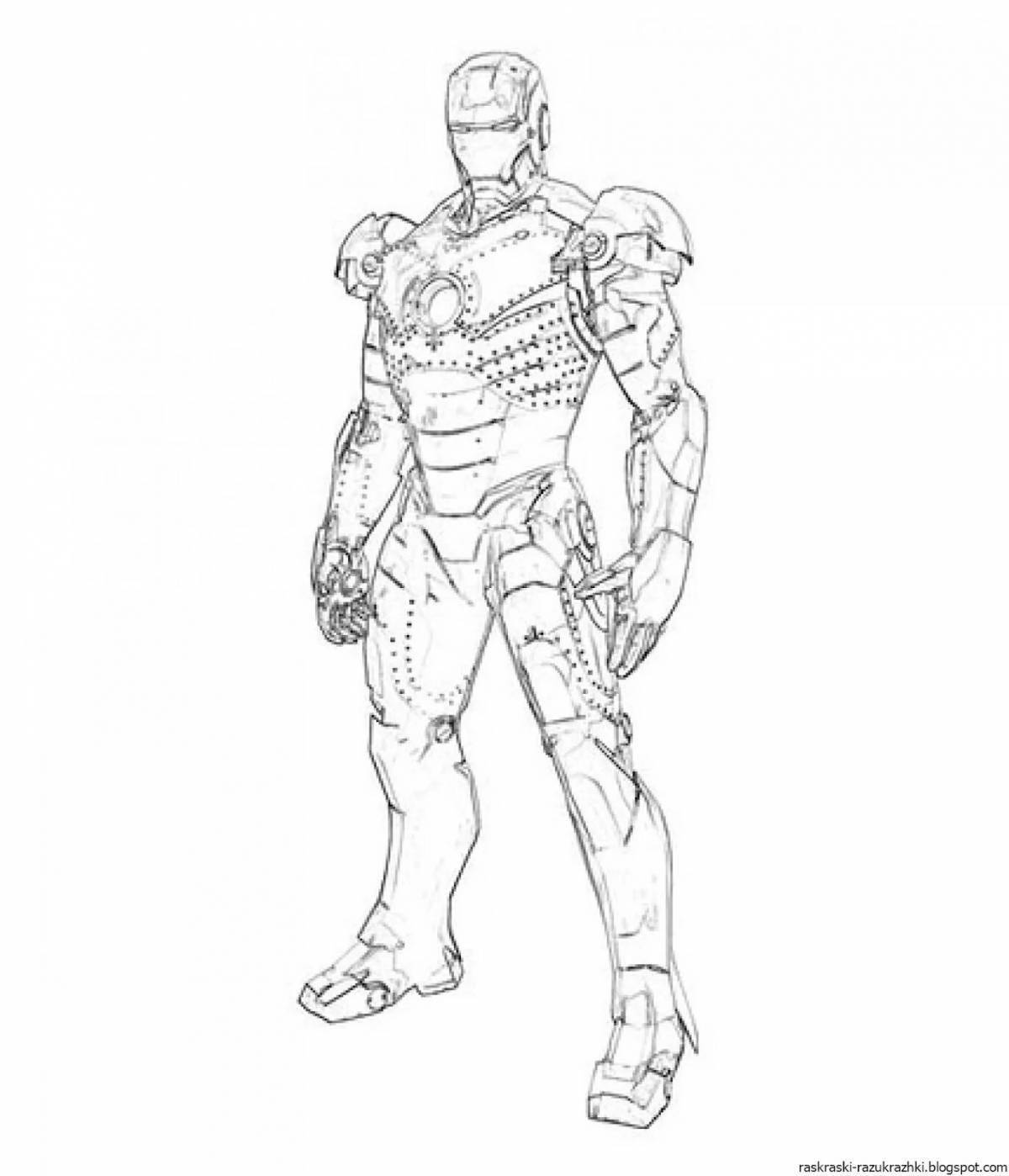 Flawless Robocop coloring page