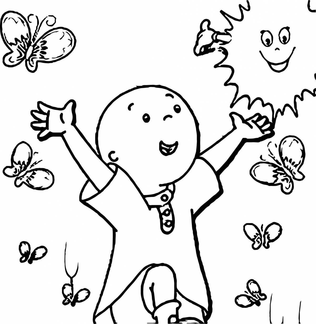 Colorful joy coloring page