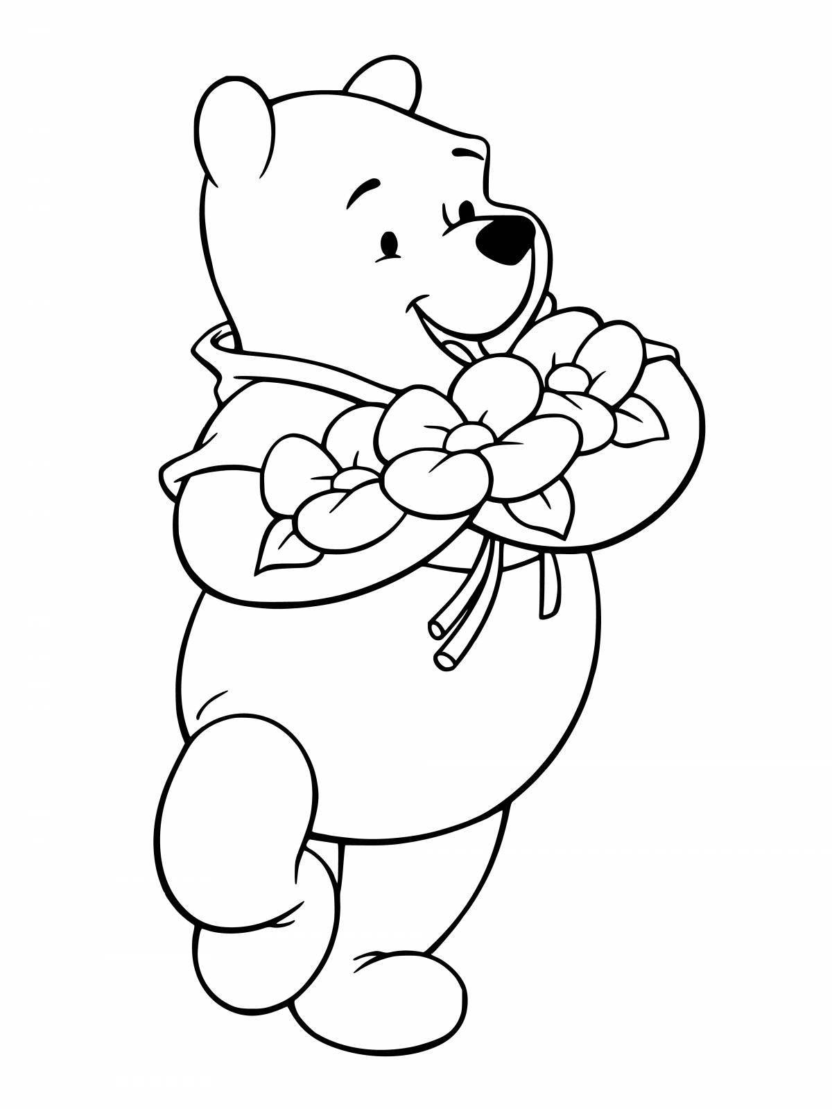 Winnie the Pooh fun coloring for kids