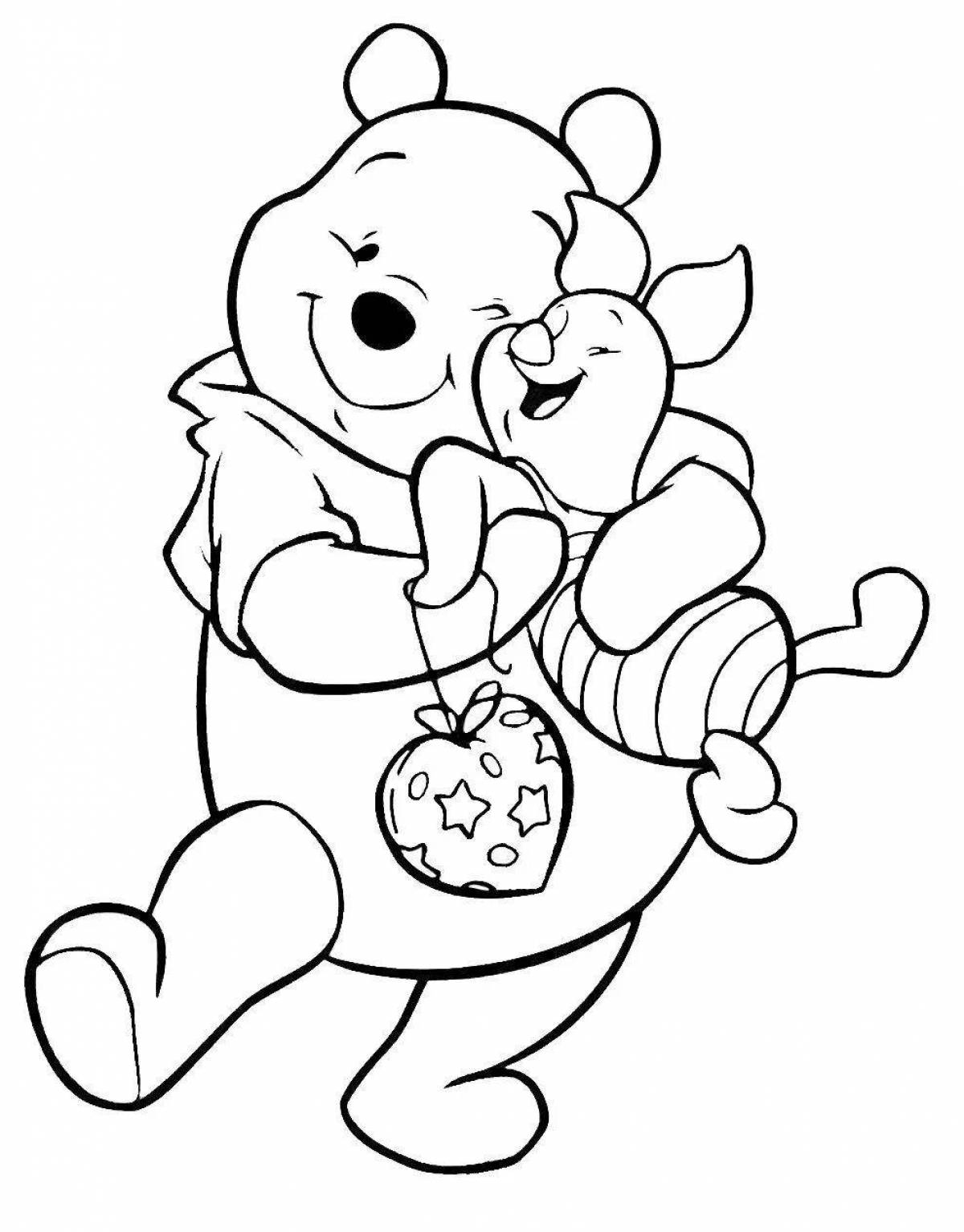 Winnie the Pooh coloring book for kids