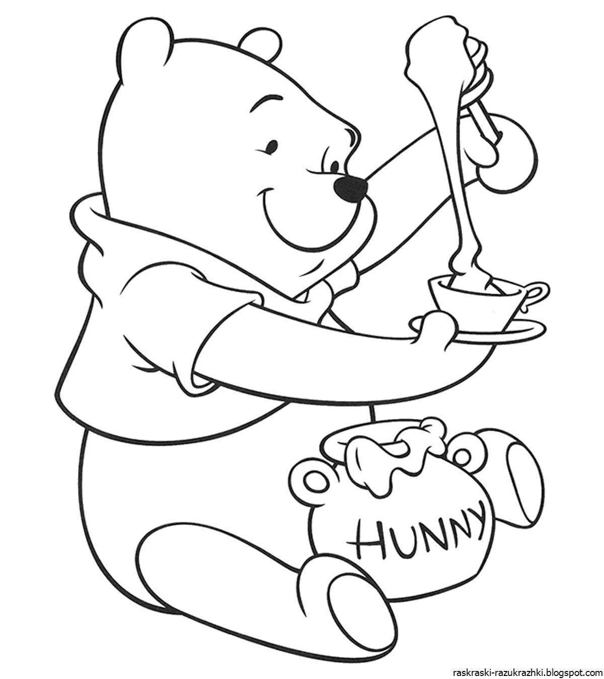Winnie the Pooh creative coloring for kids