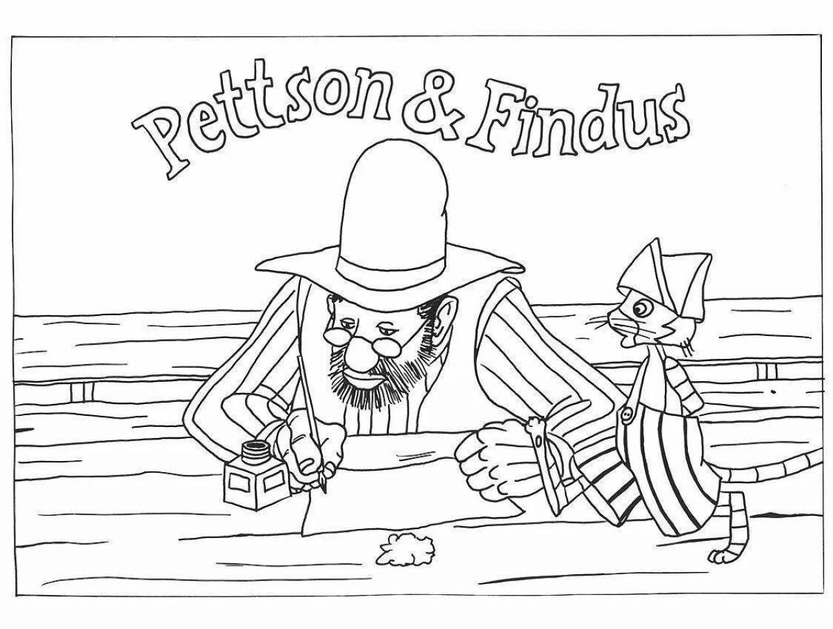 Glowing Findus Coloring Page