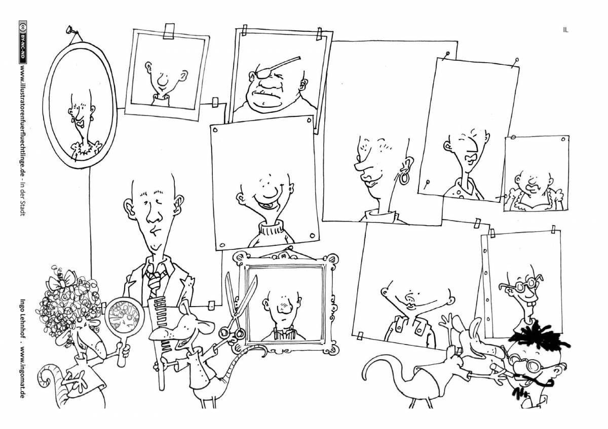 Раскраска Раскраска очаровательный финдус