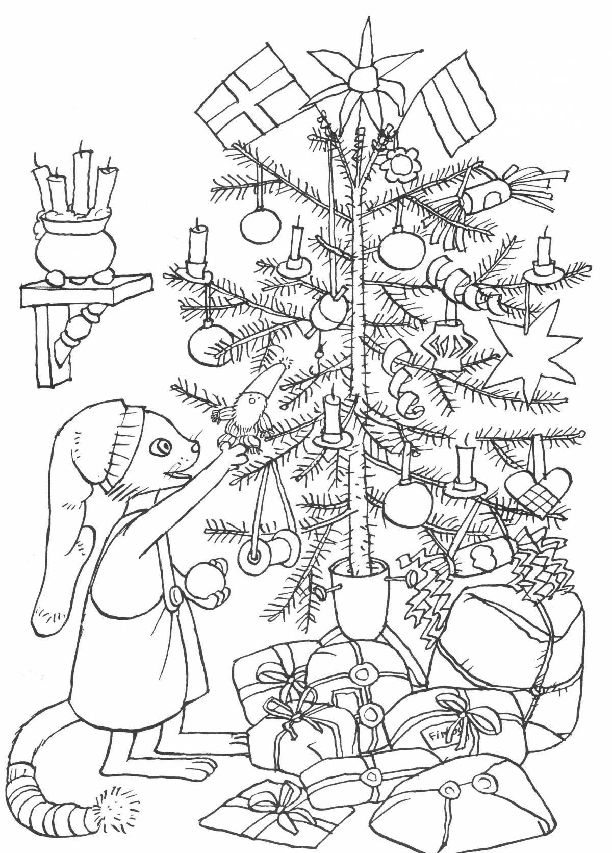 Раскраска Финдус #1