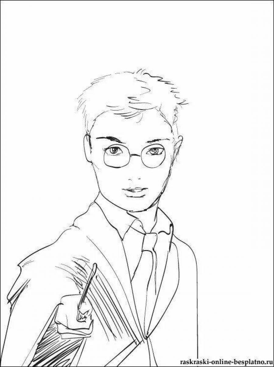 Coloring Pages Harry potter draco malfoy (39 pcs) - download or print