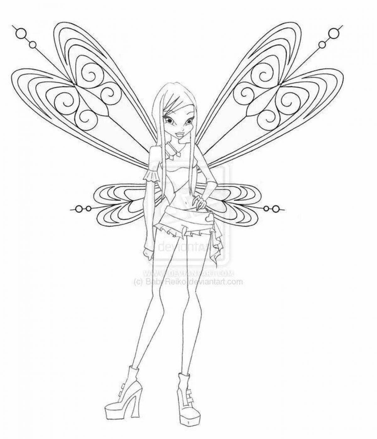Coloring Pages Winx roxy (38 pcs) - download or print for free #16174