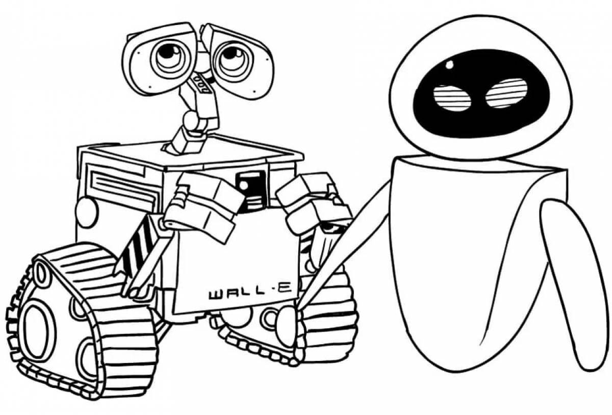 Валли картинки раскраски