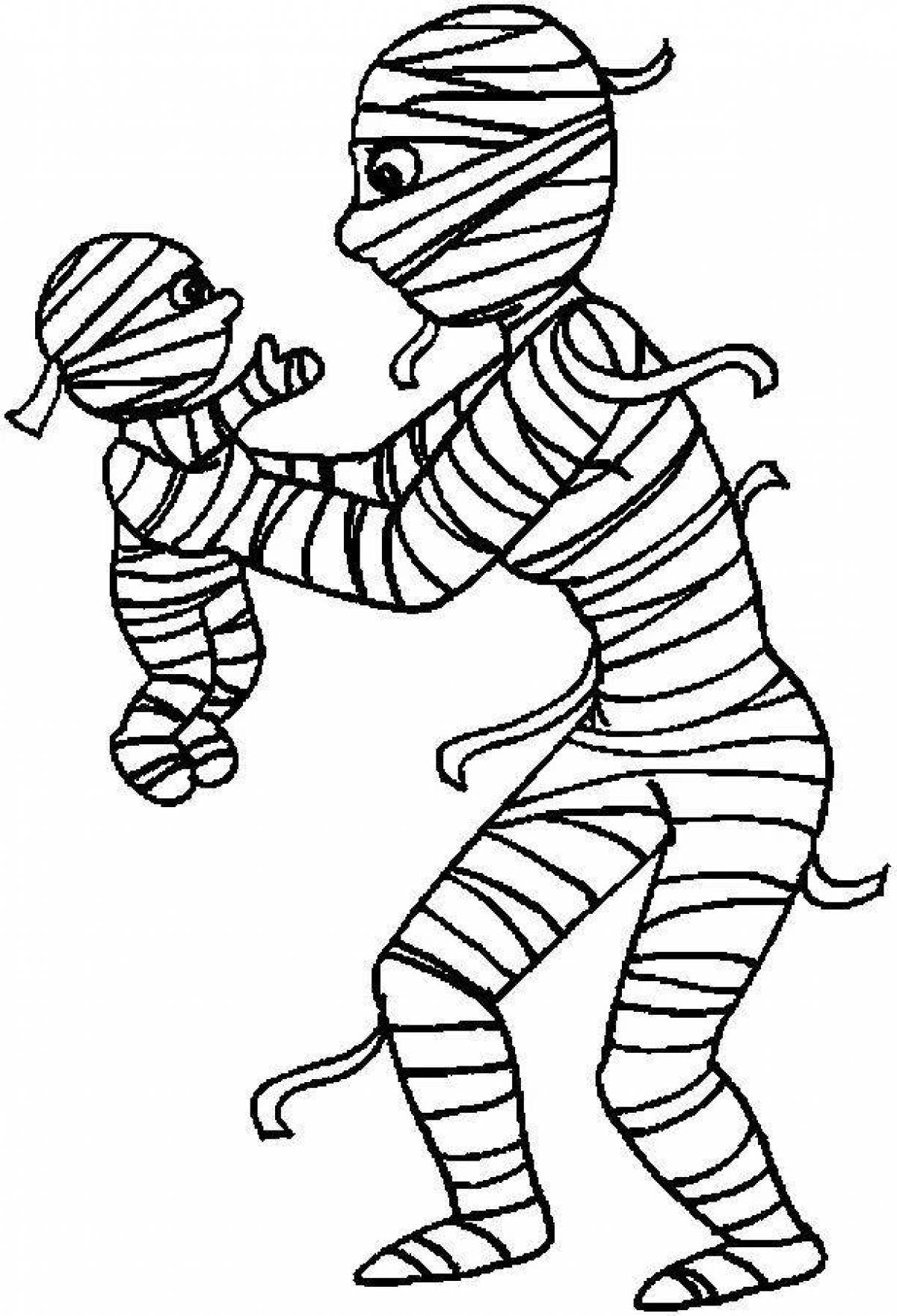 Ghasta mummy coloring page