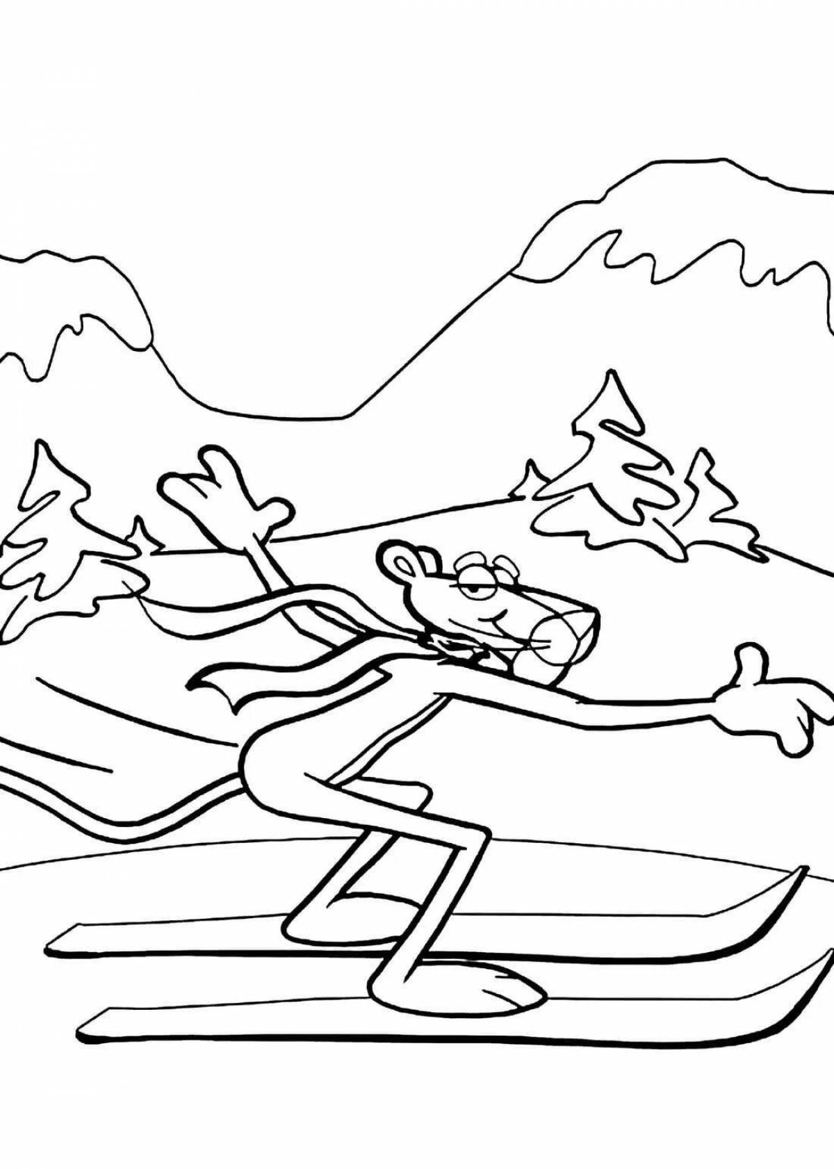 Awesome ice beware coloring page