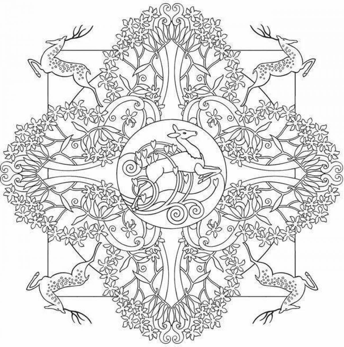 Entertaining coloring book with meaning