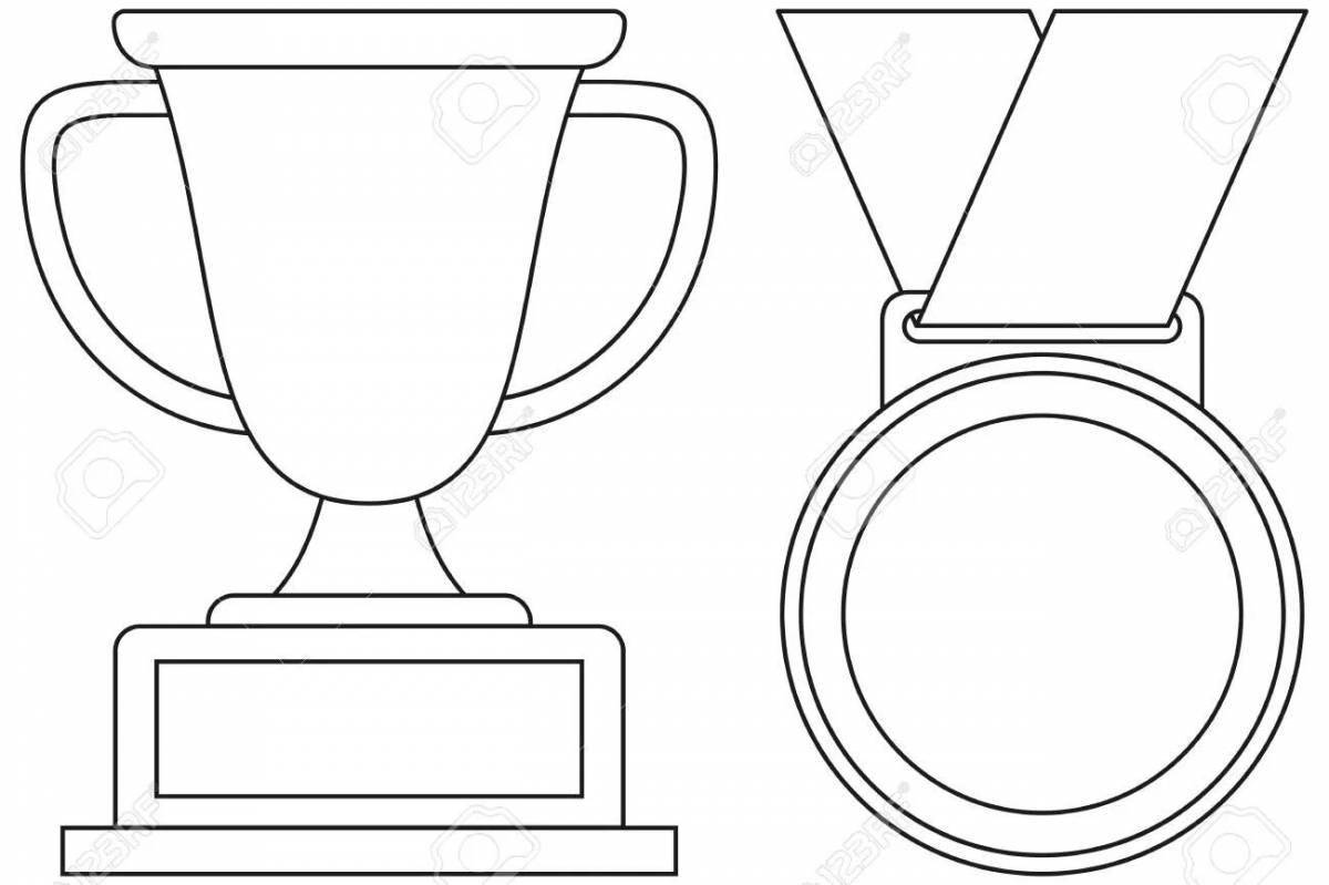 Glorious Winner's Cup coloring page