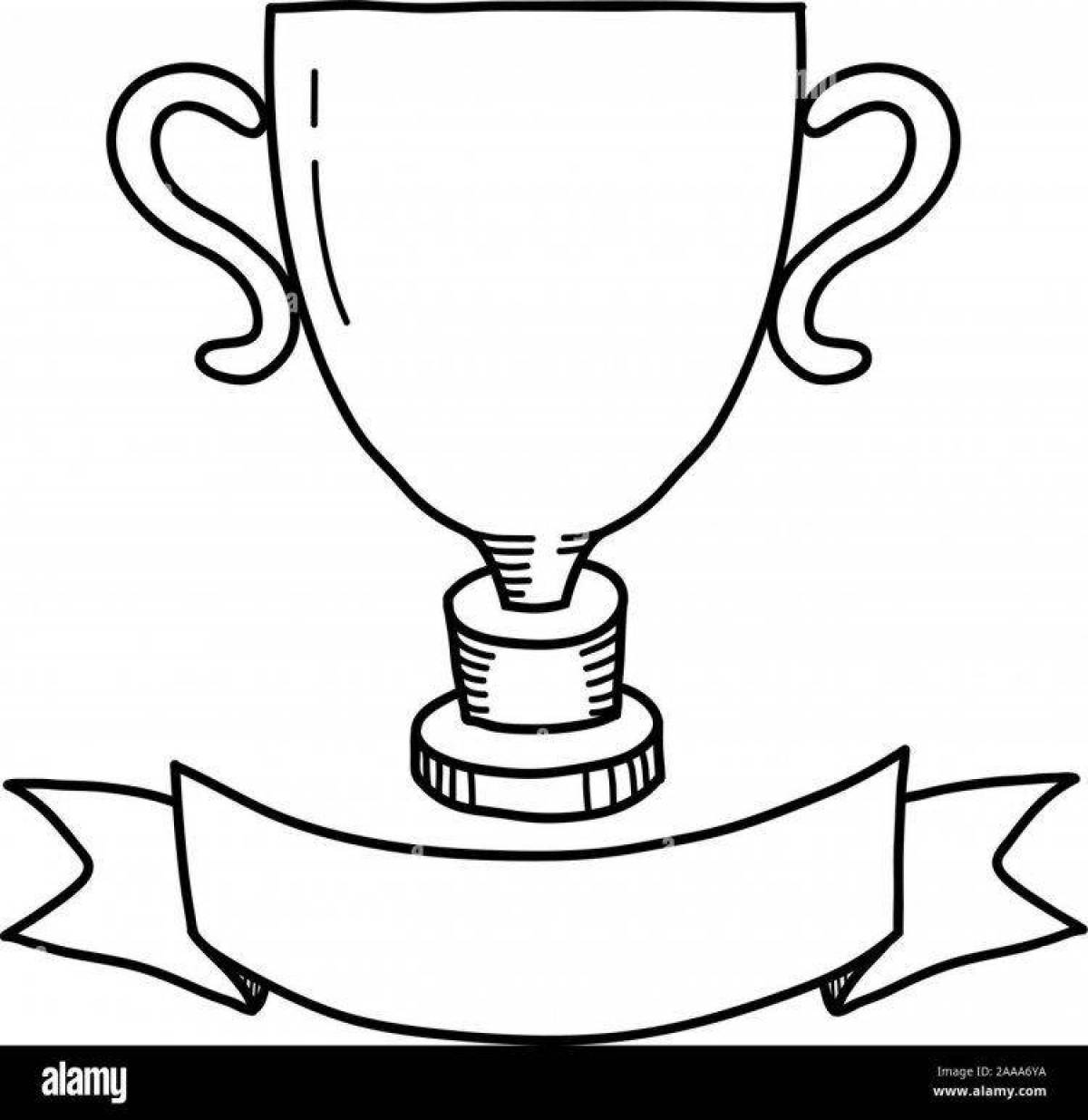 Coloring page deluxe winner cup