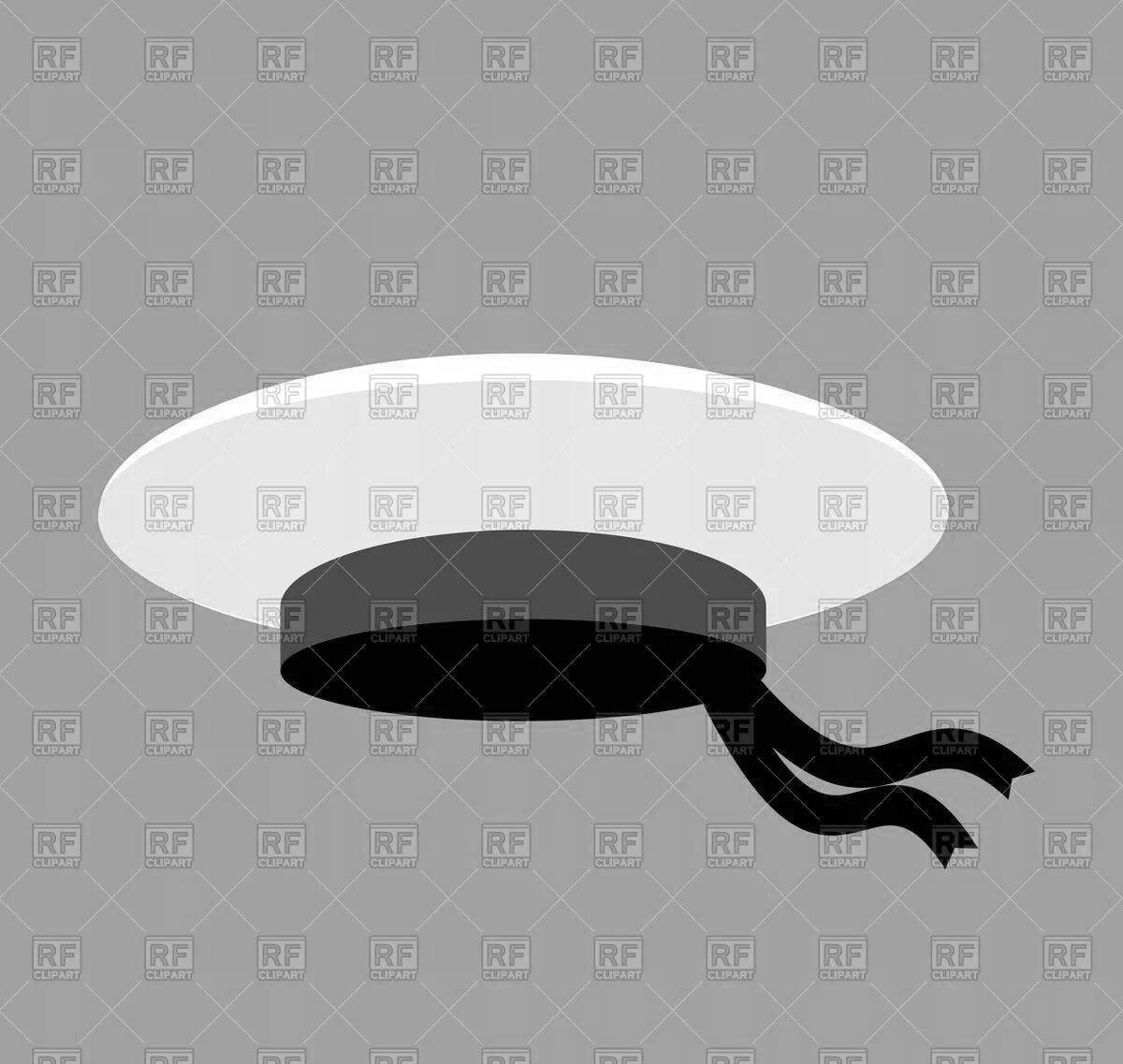 Красочная страница раскраски морской шапки для детей