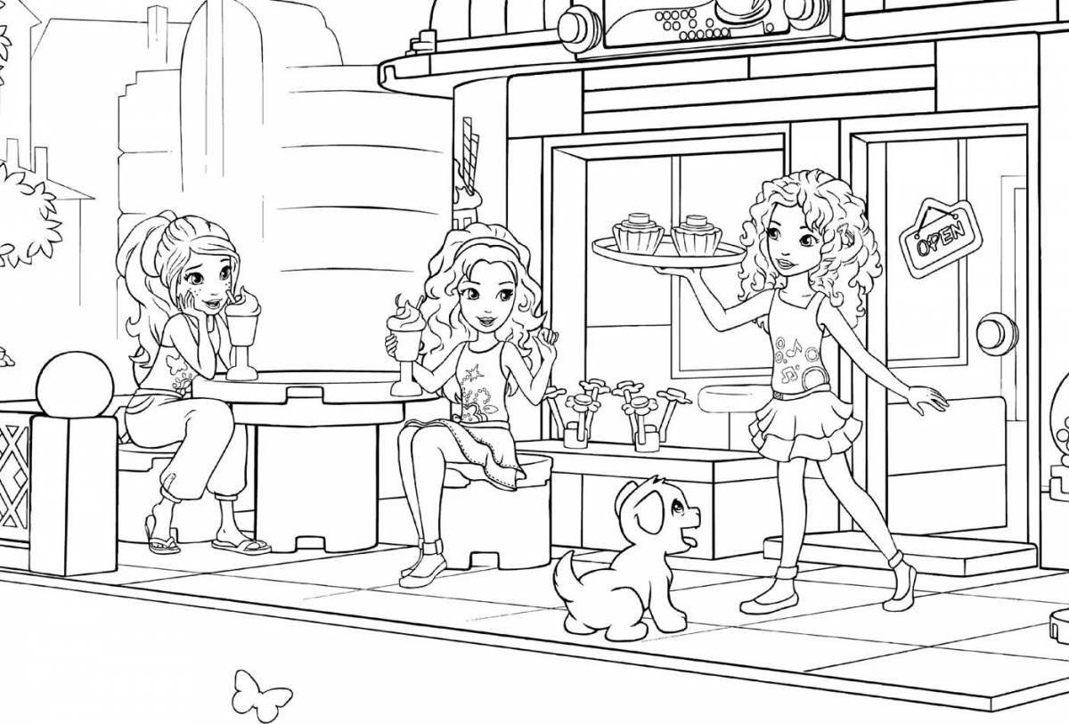 Rambul's dazzling friends coloring page