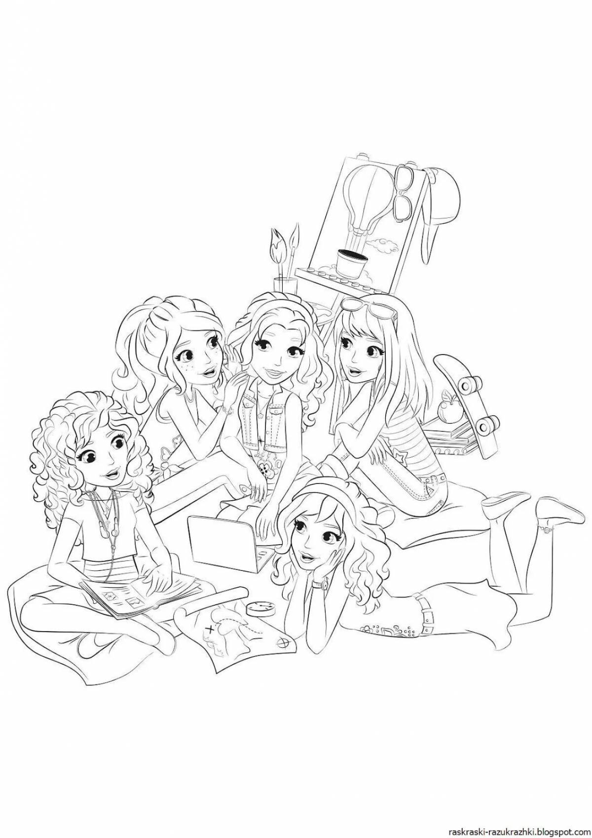 Rambul's wild friends coloring page