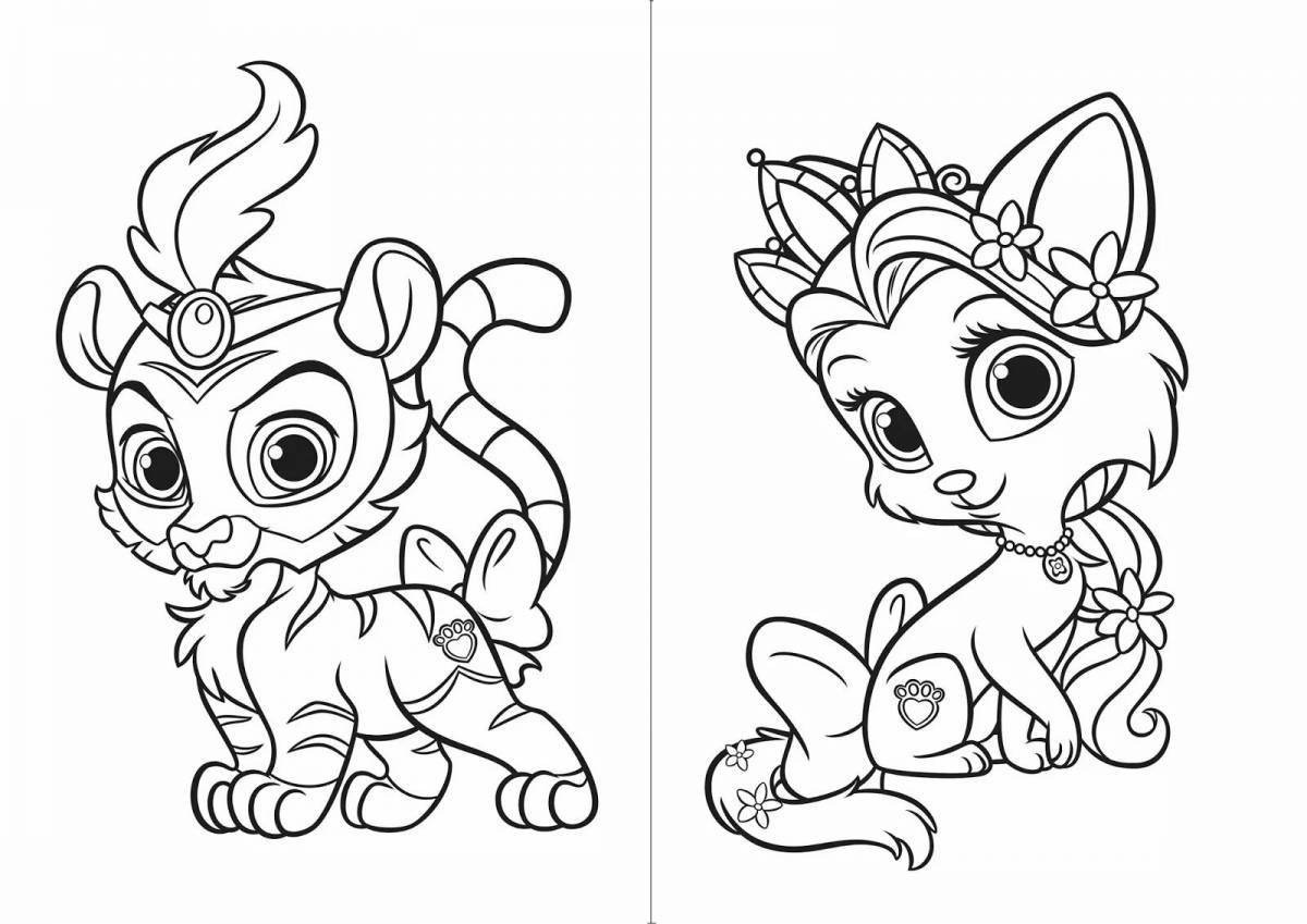 Coloring page dazzling furry stories