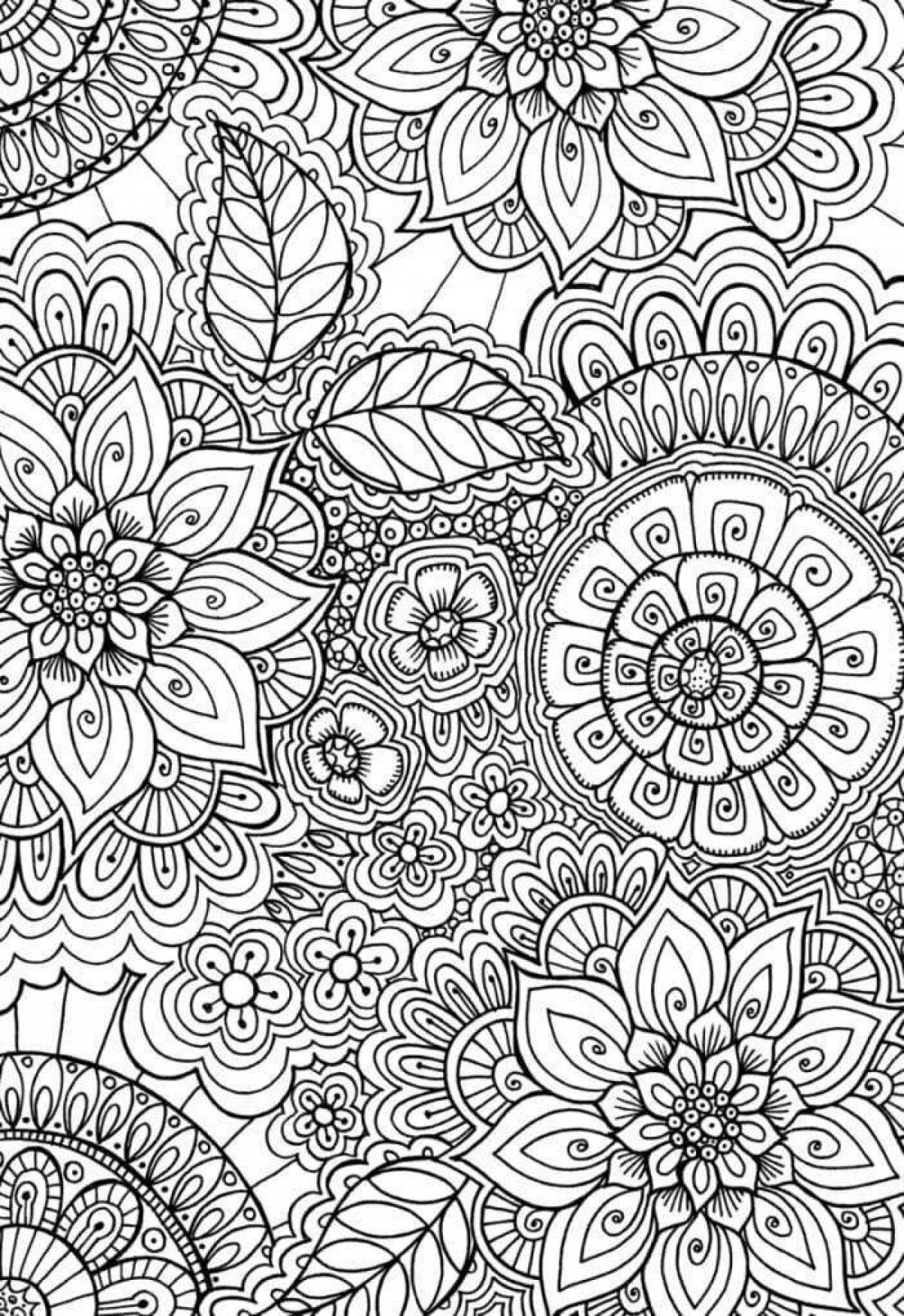 Easy anti-stress coloring