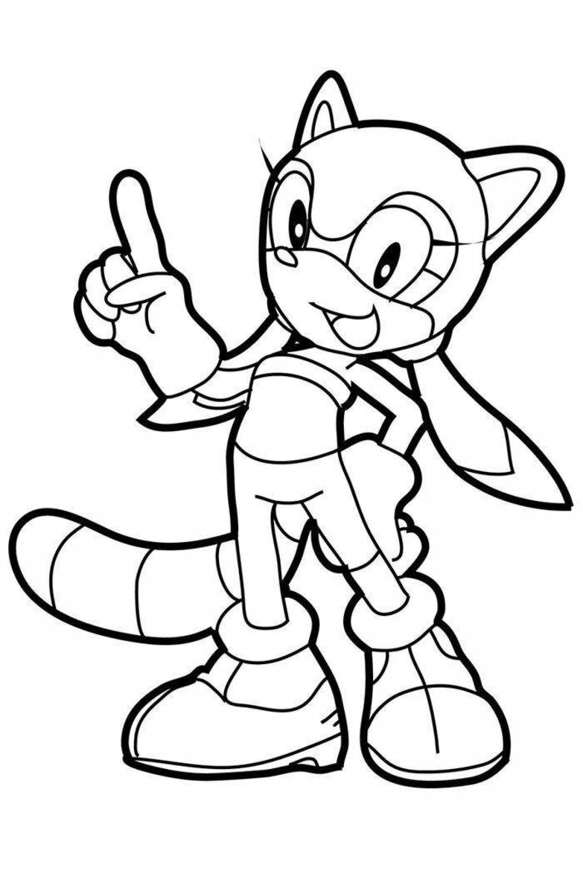 Glorious sonic heroes coloring book