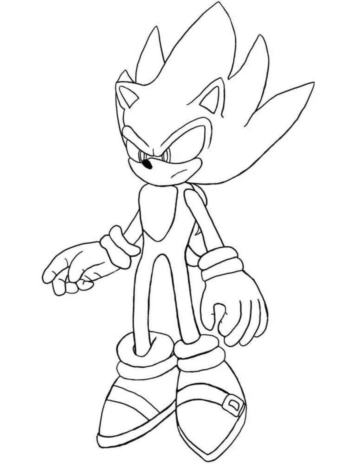 Charming sonic heroes coloring book