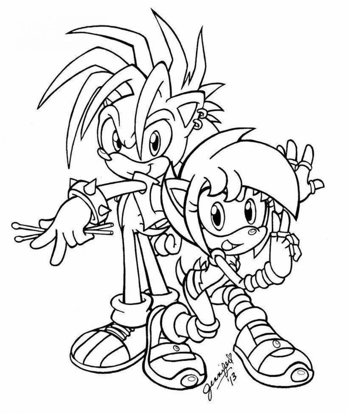 Sonic heroes sweet coloring