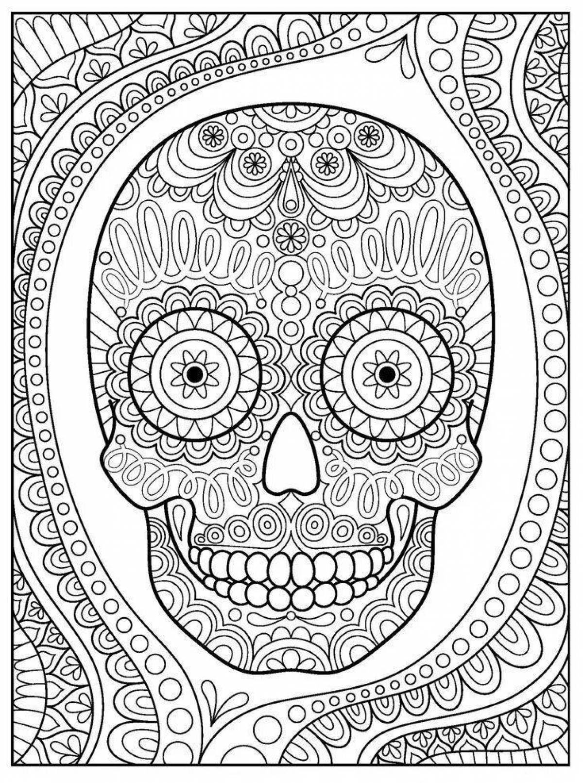 Refreshing anti-stress coloring book